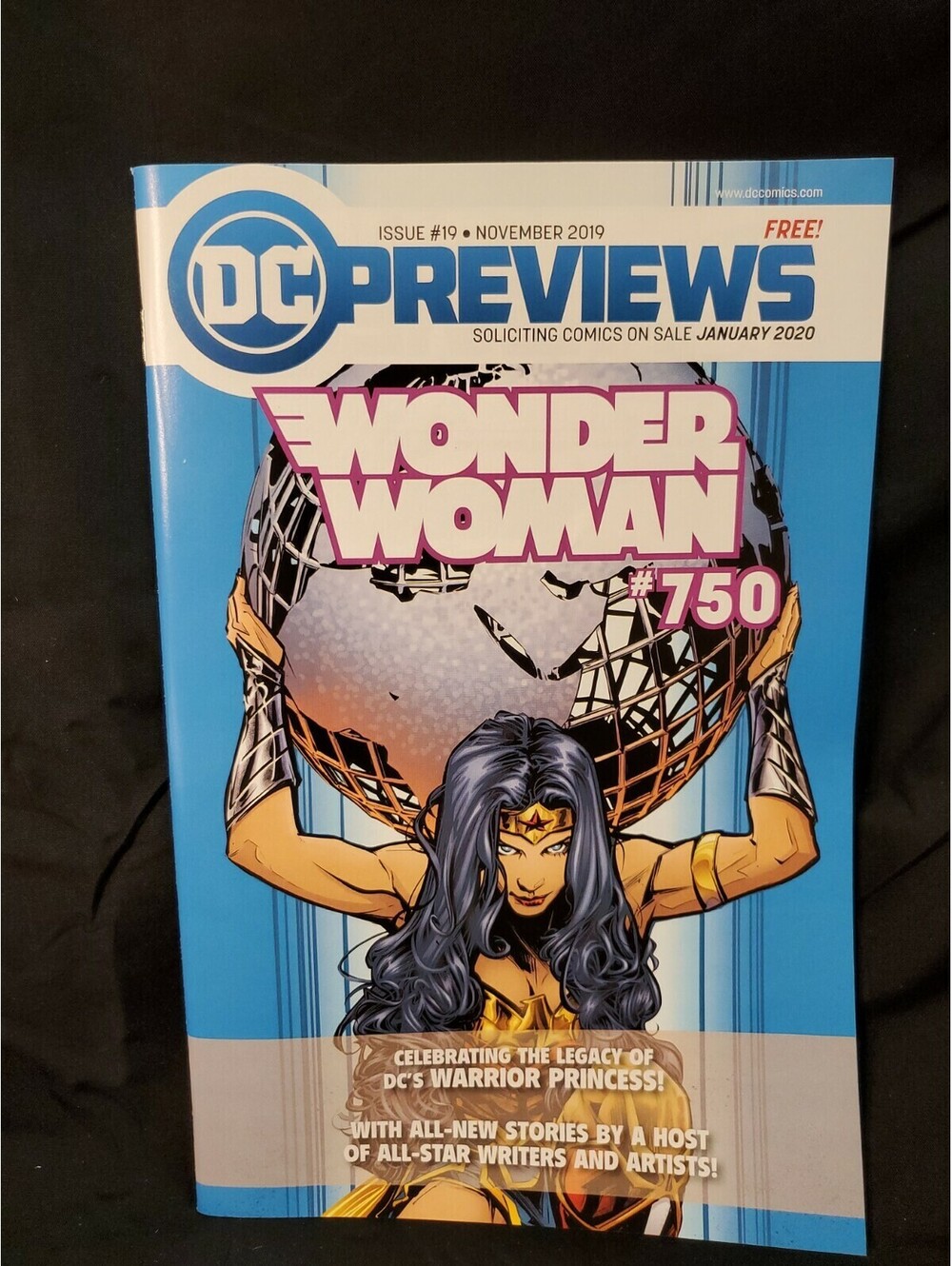 DC Previews #19 November 2019 Wonder Woman #750 NEW
